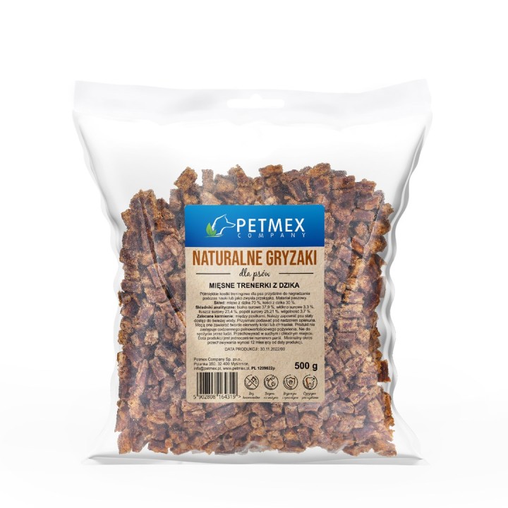 PETMEX Snack di carne di cinghiale - snack per cani - 500g