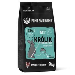 PAKA ZWIERZAKA Coniglio con salmone M - cibo secco cani - 9kg