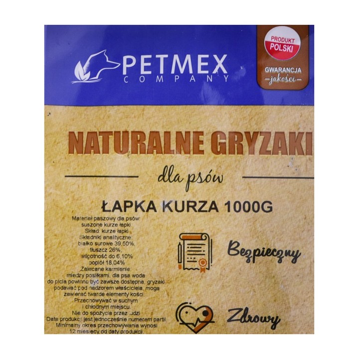 PETMEX Masticabile per cani Zampa di pollo - 1 kg