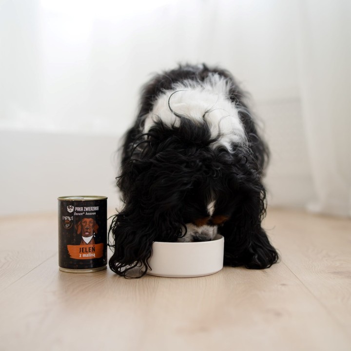 PAKA ZWIERZAKA Seventh Heaven Cervo con lamponi Mono - cibo umido per cani - 400g