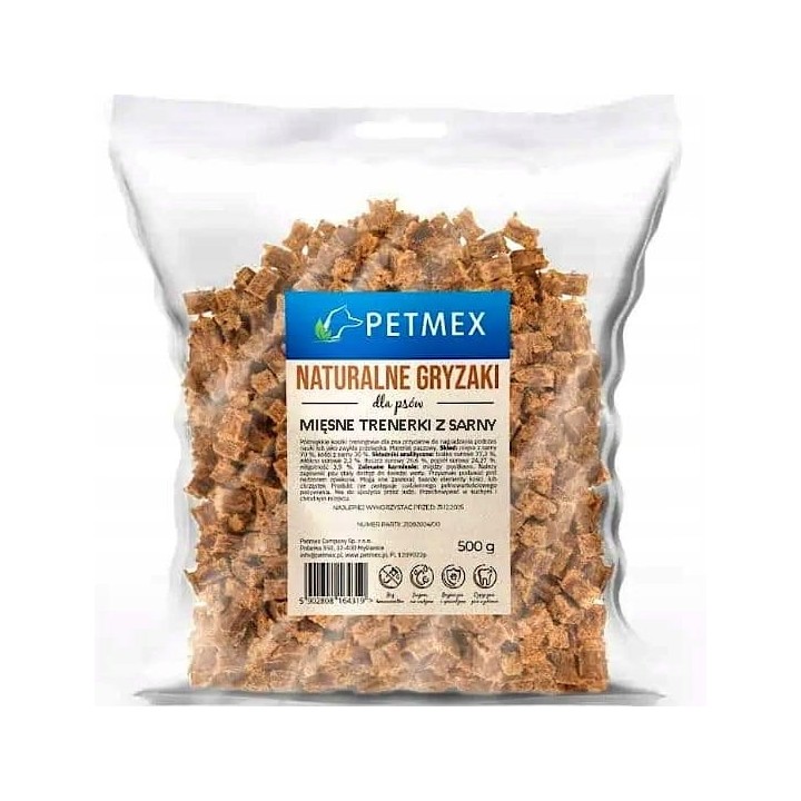 PETMEX Snack di carne di capriolo - snack per cani - 500g