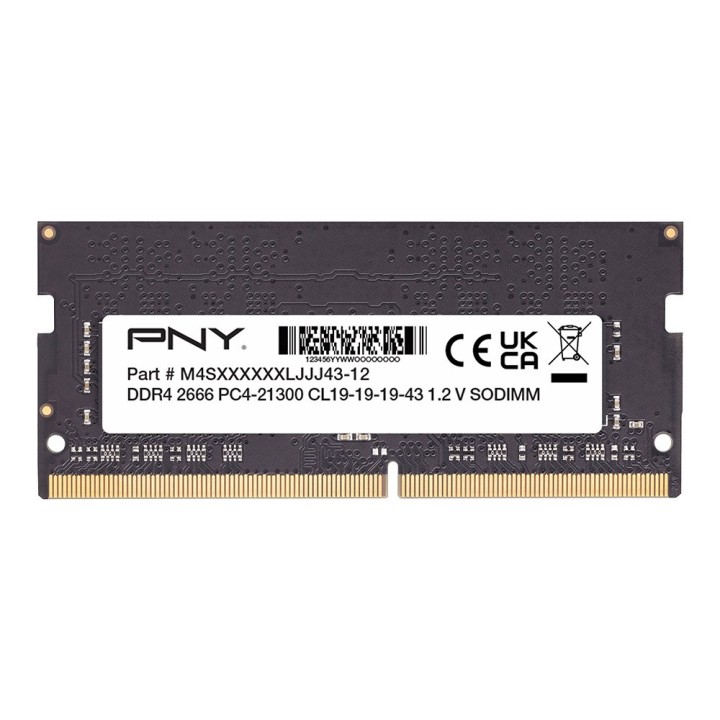 PNY MN8GSD42666 modulo di memoria 8 GB 1 x 8 GB DDR4 260-pin SO-DIMM