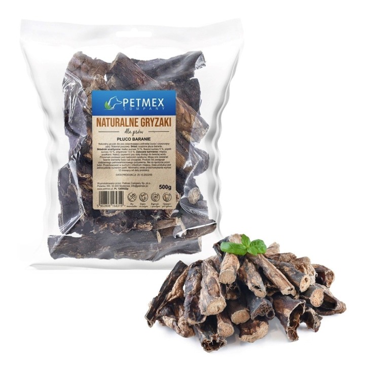 PETMEX Polmoni di pecora Mono – snack per cani – 500g