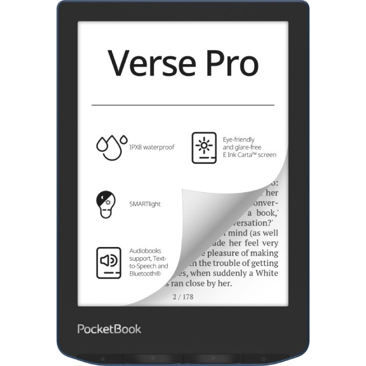 PocketBook Verse Pro Lettore e-book Touchscreen 16 GB Wi-Fi nero blu