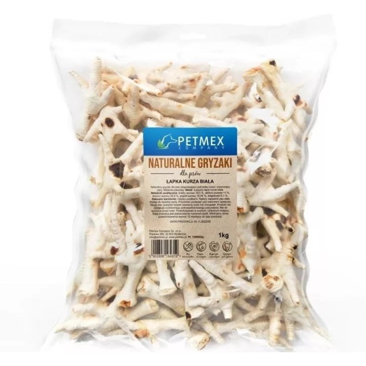 PETMEX Masticabile per cani Zampa di pollo -1000g