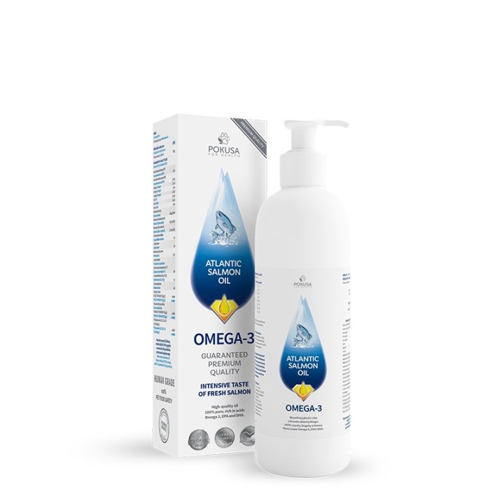 POKUSA RawDietLine Olio di salmone atlantico - integratori per cani e gatti - 300ml