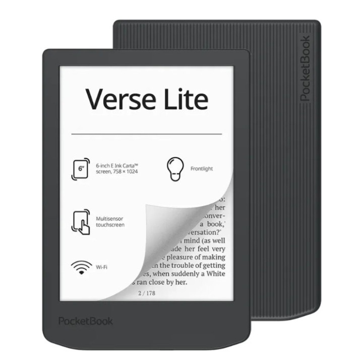 Ebook PocketBook Verse Lite 619 6' E-Ink Carta 8GB Wi-Fi grigio
