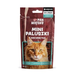 PAN MIĘSKO Mini Stick anatra con erba gatta - snack per gatti - 50g