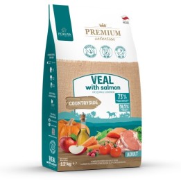 POKUSA Premium Selection Vitello con salmone Adult - cibo secco per cani - 12kg