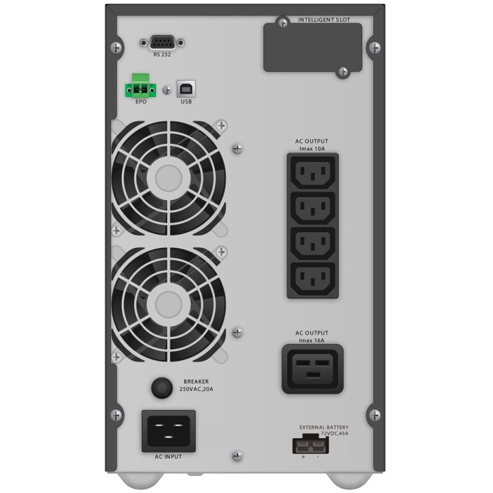 PowerWalker VFI 3000 TGB Double-conversion (Online) 3 kVA 2700 W 5 AC prese