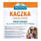 PETITTO Spiedino d'anatra - snack per cani - 500 g