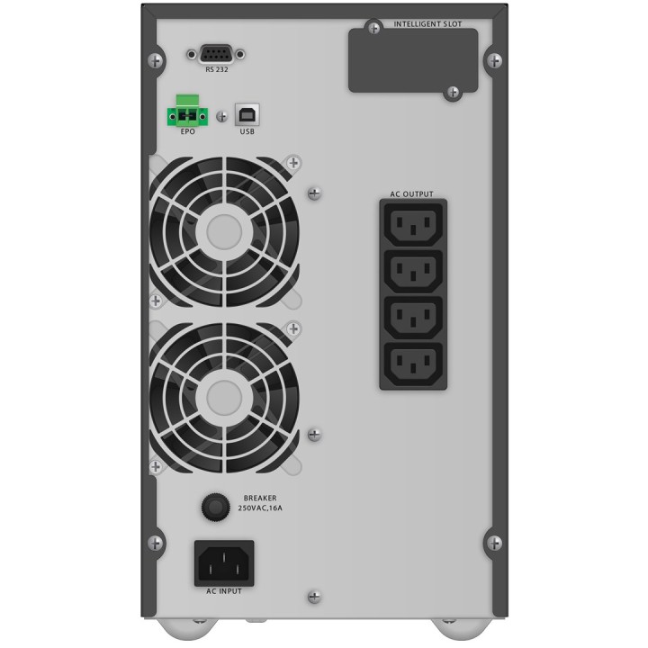 PowerWalker VFI 2000 TG Double-conversion (Online) 2 kVA 1800 W 4 AC prese