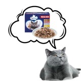 PREVITAL Cibo per gatti Megabox con agnello manzo coniglio e pollo in sugo - Cibo umido per gatti - 24 x 100g