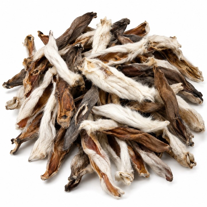 PETITTO Orecchio di coniglio con pelo Mono - snack per cani - 1kg