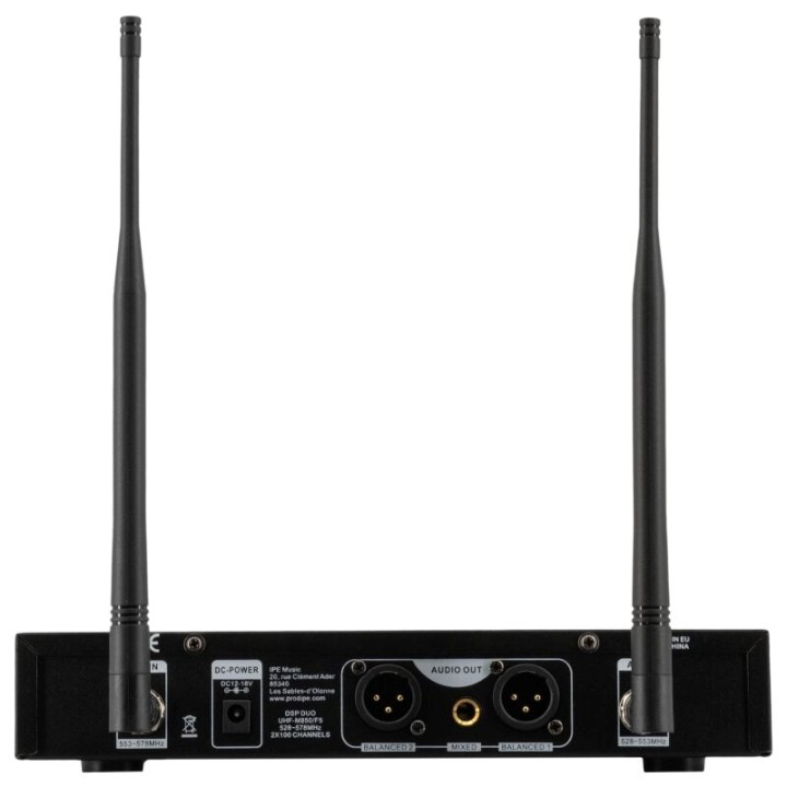 Prodipe M850 DSP Duo UHF F5 - UHF Sistema con 2 microfoni palmare