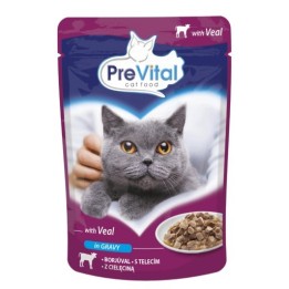 PREVITAL Vitello in salsa - cibo umido per gatti - 100g