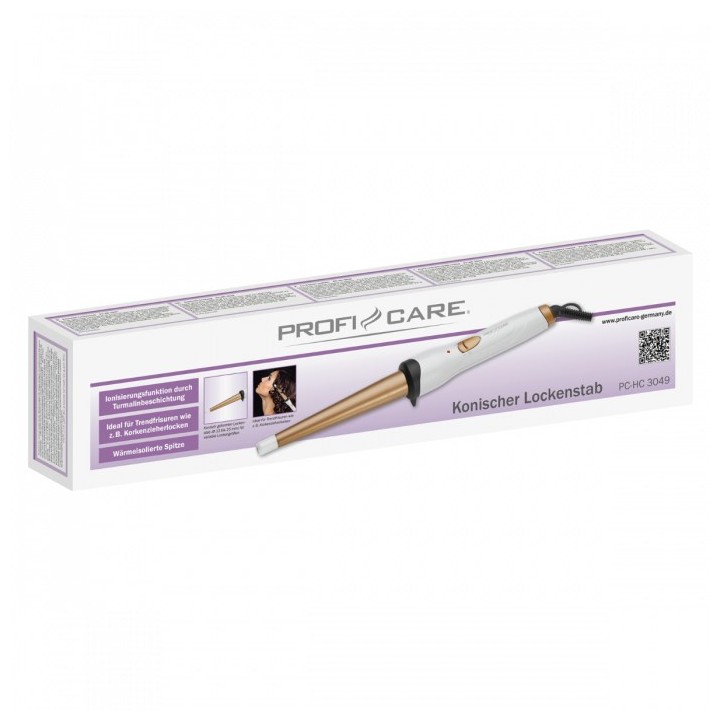 ProfiCare Conical arricciacapelli PC-HC 3049 bianco/oro