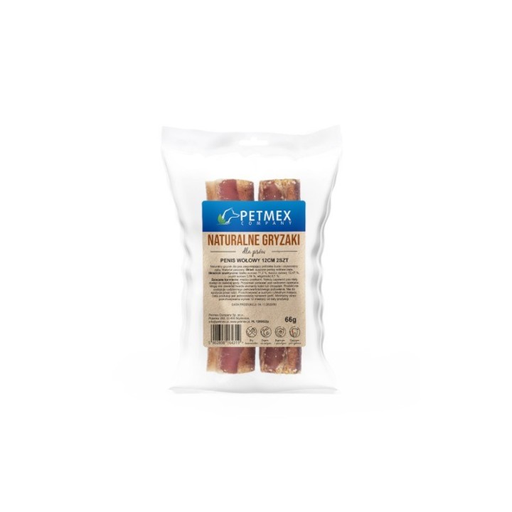 PETMEX Pene di manzo 12 cm - masticabile per cane - 2 pz.