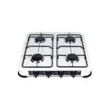 Promis KG400B piano cottura bianco da banco a gas 4 zone