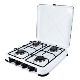 Promis KG400B piano cottura bianco da banco a gas 4 zone