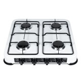 Promis KG400B piano cottura bianco da banco a gas 4 zone