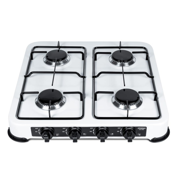Promis KG400B piano cottura bianco da banco a gas 4 zone