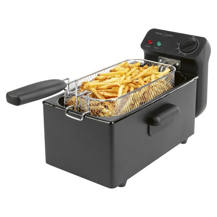 ProfiCook PC-FR 1325 Friggitrice singola 3 L Da banco 2000 W Nero