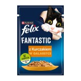 FELIX Fantastic con pollo in gelatina - cibo umido per gatti - 85g