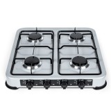 PROMIS KG400 stufa a gas 4 fuochi argento