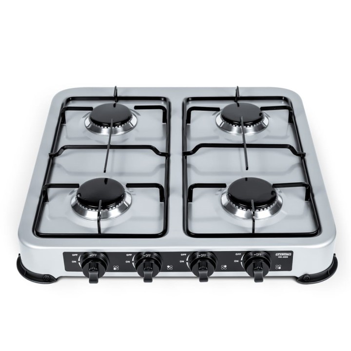 PROMIS KG400 stufa a gas 4 fuochi argento