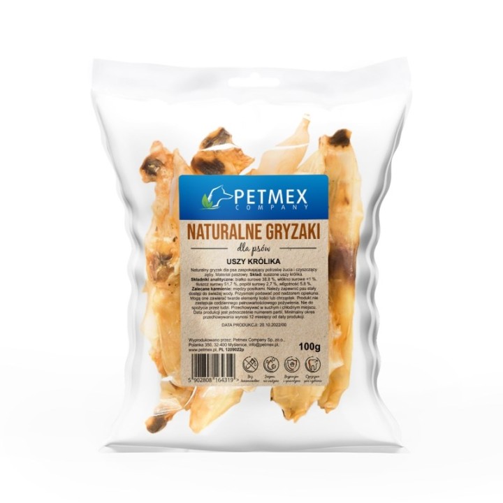 PETMEX masticabile per cani orecchio di coniglio - 100g