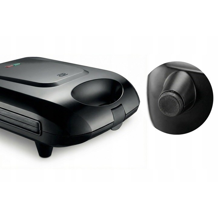 Promis STP 25 XXL macchina per sandwich 4 toast 1400 W nera
