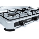 PROMIS KG400 stufa a gas 4 fuochi argento