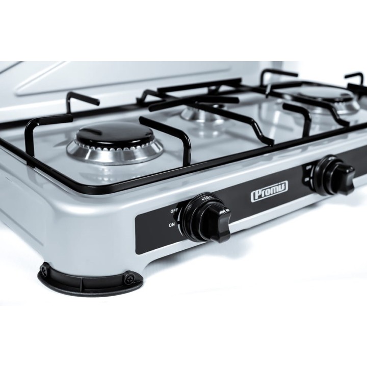 PROMIS KG400 stufa a gas 4 fuochi argento