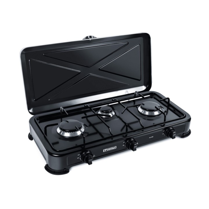 Promis KG300C cucina a gas 3 fuochi nera