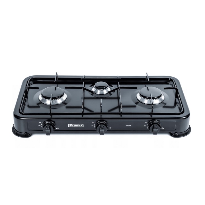 Promis KG300C cucina a gas 3 fuochi nera