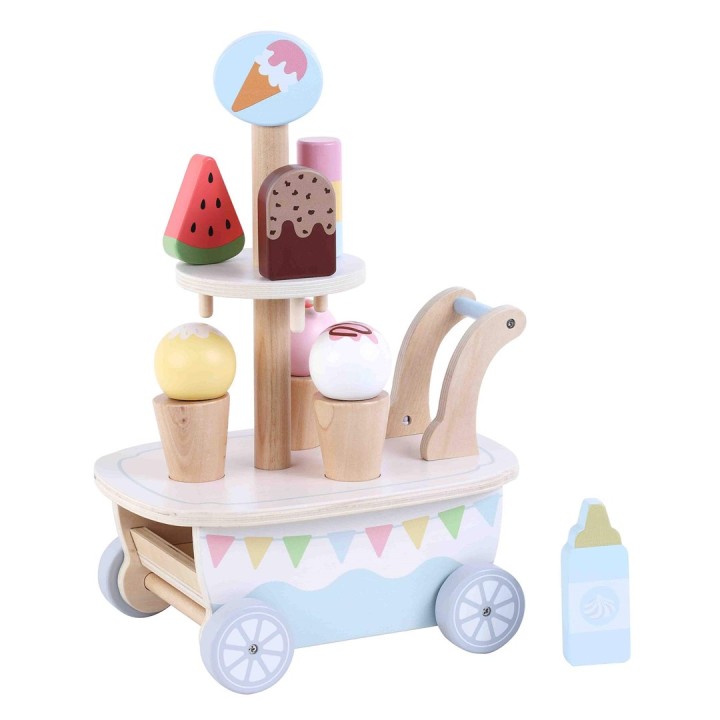 Promis carrello gelateria in legno per bambini