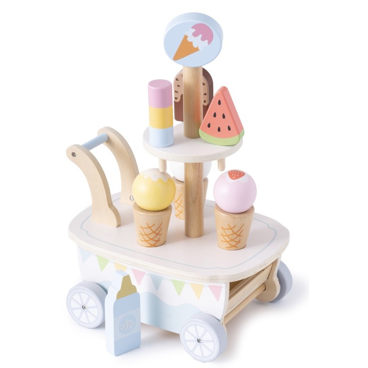 Promis carrello gelateria in legno per bambini