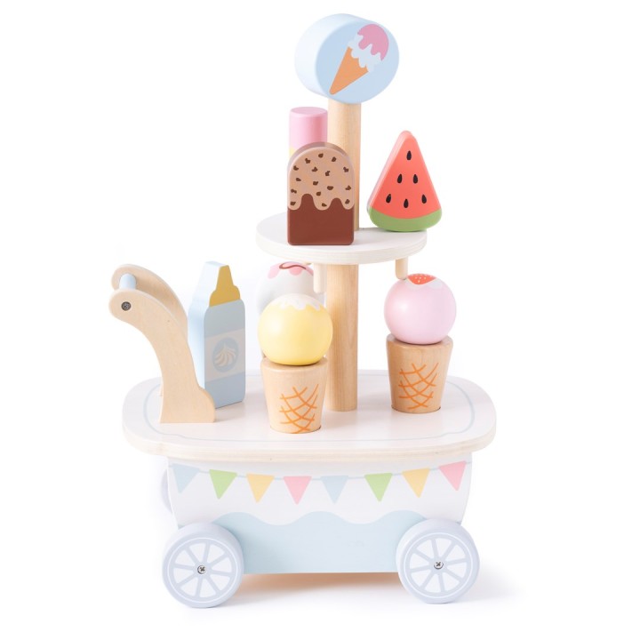 Promis carrello gelateria in legno per bambini