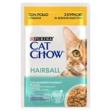 CAT CHOW Controllo Palle di Pelo Pollo Fagiolini in Salsa 85g