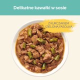 CAT CHOW Controllo Palle di Pelo Pollo Fagiolini in Salsa 85g