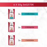 GOURMET Mon Petit Fish Mix - cibo umido per gatti - 6 x 50 g