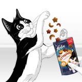FELIX Crispies Manzo Pollo - cibo secco per gatti - 45 g