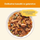 PURINA Cat Chow Pollo Zucchina - cibo umido per gatti - 10x85 g