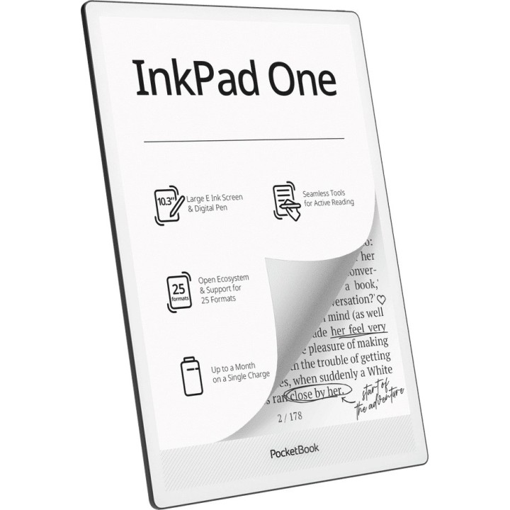 PocketBook InkPad One 1030 10.3 E-ink Mobius 32GB Wi-Fi E-reader – nero opaco