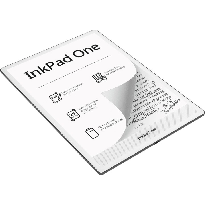 PocketBook InkPad One 1030 10.3 E-ink Mobius 32GB Wi-Fi E-reader – nero opaco