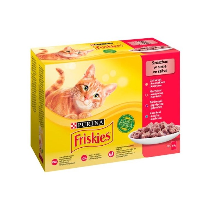 Friskies Mix carne - cibo umido per gatti - 12 x 85 g