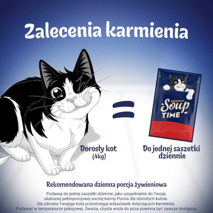 PURINA Felix Original Soup Time Box Manzo agnello pollo - cibo umido per gatti - 6x48g