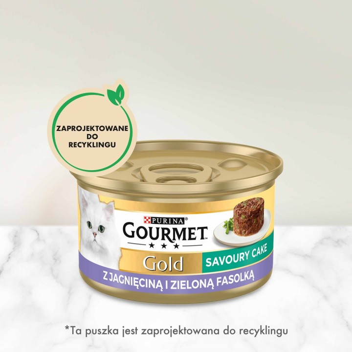 GOURMET GOLD - Tortino salato con agnello e fagiolini 85g