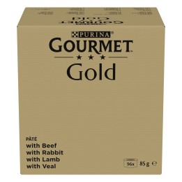 PURINA GOURMET GOLD Mus Mix 4 Gusti - cibo umido per gatti - 96x85g